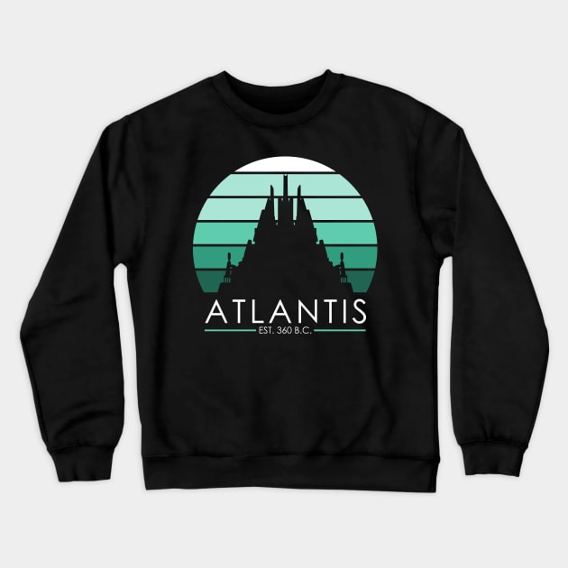 City of Atlantis Crewneck Sweatshirt by nickbeta